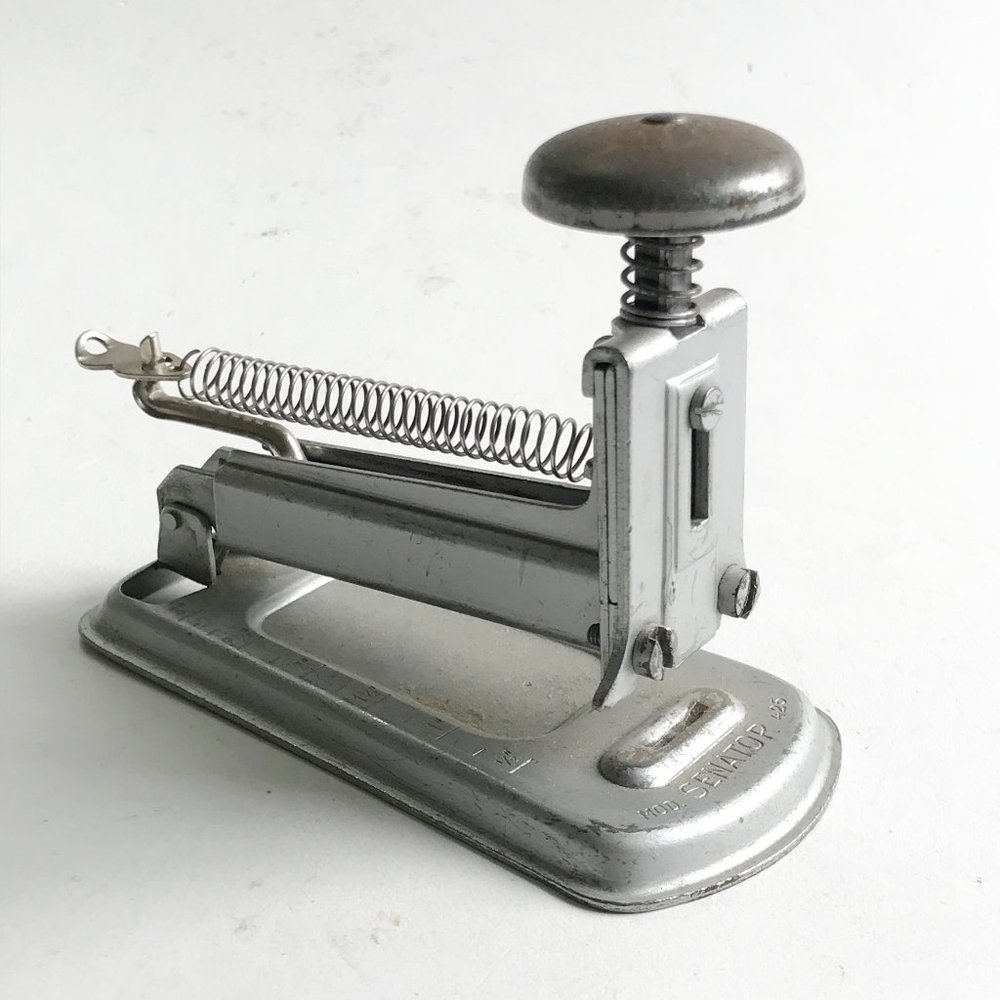 Vintage Silver Mod Senator 425 Stapler